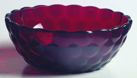Bubble Ruby 4" Small Fruit/Dessert Bowl