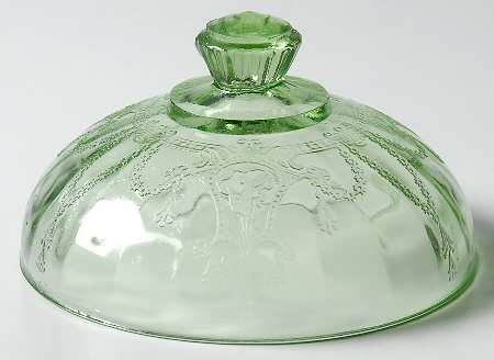 Cameo Green Lid for Round Butter