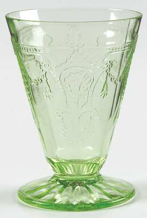 Cameo Green Juice Glass