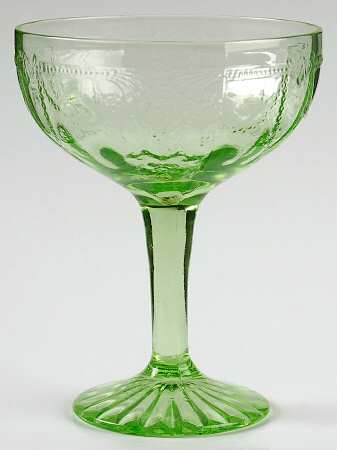Cameo Green Champagne/Tall Sherbet