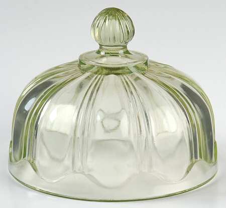 Colonial Green Lid for Round Butter