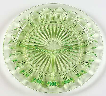 Colonial Green Grill Plate