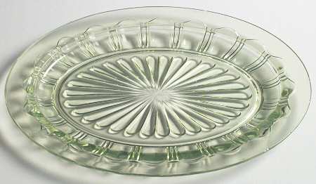 Colonial Green 12" Oval Platter