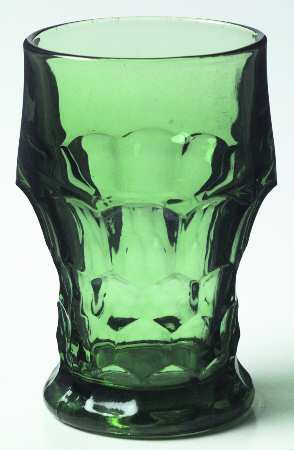 Georgian Green (Wintergreen) Flat Tumbler