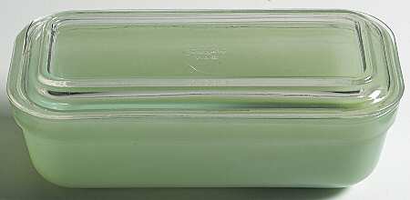 Jade Ite (Restaurant Ware, Older) Large Refrigerator Jar & Lid