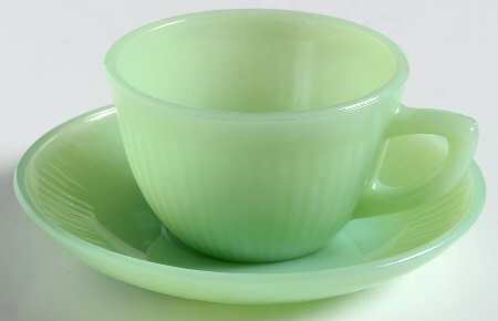 Jane Ray Jade Ite Demitasse Cup & Saucer Set