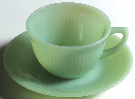 Jane Ray Jade Ite Cup and Saucer Set