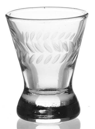 Laurel (Gray Cut) Shot Glass