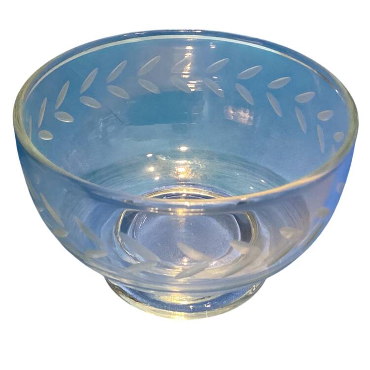 Laurel (Gray Cut) Small Fruit Dessert Bowl