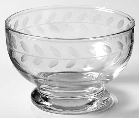 Laurel (Gray Cut) Small Dessert Bowl