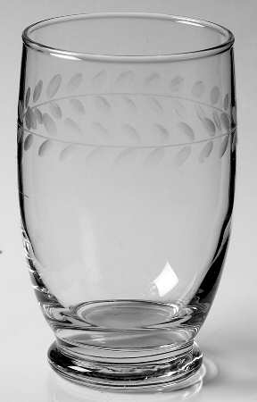 Laurel (Gray Cut) 10 Oz Footed Tumbler
