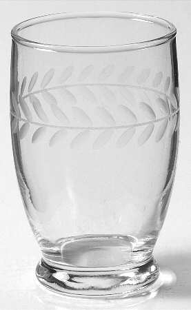 Laurel (Gray Cut) 5 Oz Footed Tumbler
