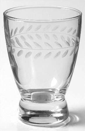 Laurel (Gray Cut) 6 Oz Footed Tumbler