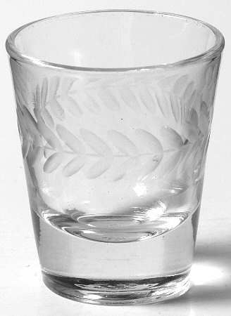 Laurel (Gray Cut) Shot Glass