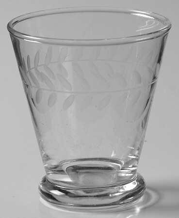 Laurel (Gray Cut) 4 Oz Flat Tumbler