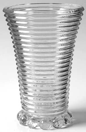Manhattan Clear 8" Footed Flower Vase
