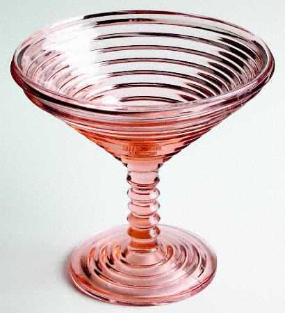 Manhattan Pink Round Compote (Height X Width)