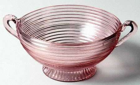 Manhattan Pink Large Footed Fruit Bowl