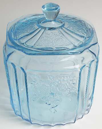 Mayfair Blue Cookie Jar & Lid
