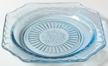 Mayfair Blue Square Bread and Butter Plate/Saucer