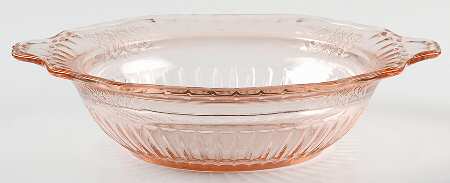 Mayfair Pink Butter/Small Round Covered Vegetable No Lid