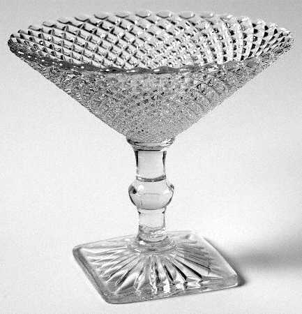 Miss America Clear Round Compote (Height X Width)