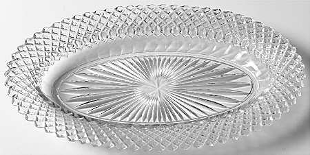 Miss America Clear 10" Oval Celery