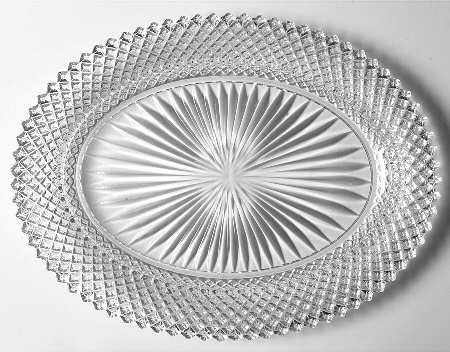 Miss America Clear Under 13" Platter