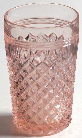 Miss America Pink Flat Juice Glass