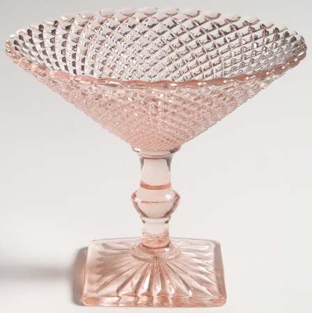 Miss America Pink Round Compote (Height X Width)
