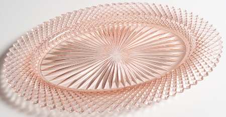 Miss America Pink Under 13" Platter