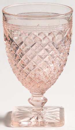 Miss America Pink Wine Glass