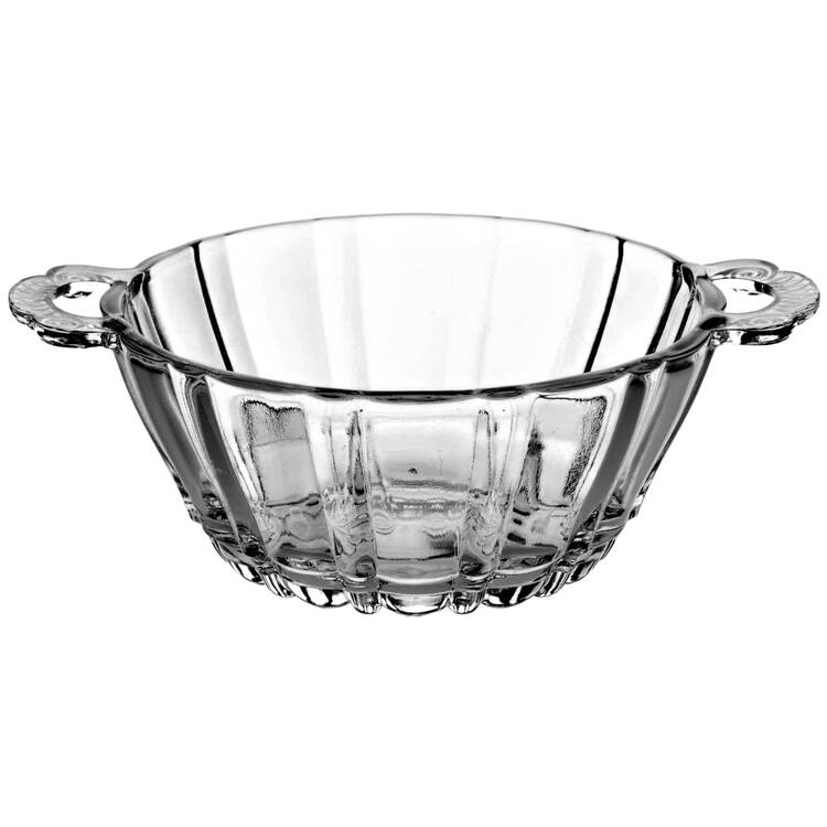 Old Cafe Clear Floral Bowl