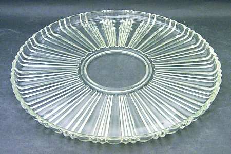 Old Cafe Clear 14" Torte Plate