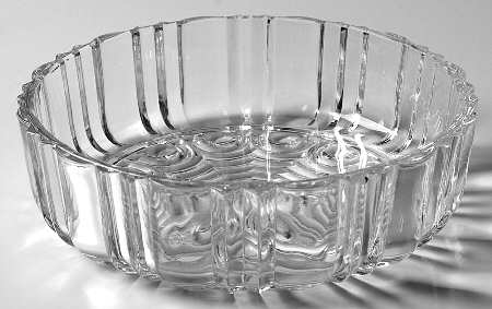 Old Cafe Clear Candy Dish No Lid