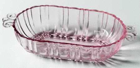 Old Cafe Pink Olive Dish by Anchor Hocking