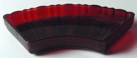 Old Cafe Clear Royal Ruby Relish Insert
