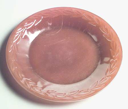 Peach Lustre Laurel Dinner Plate by Anchor Hocking