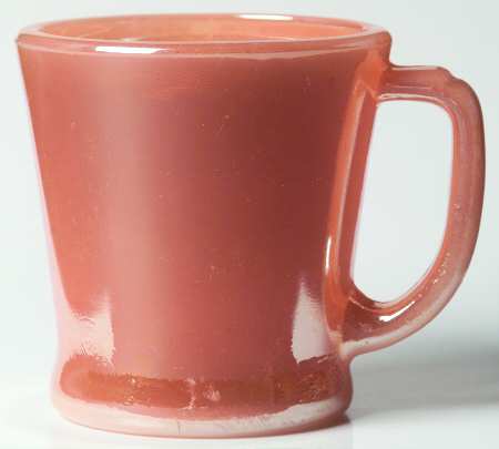 Peach Lustre Laurel Mug by Anchor Hocking