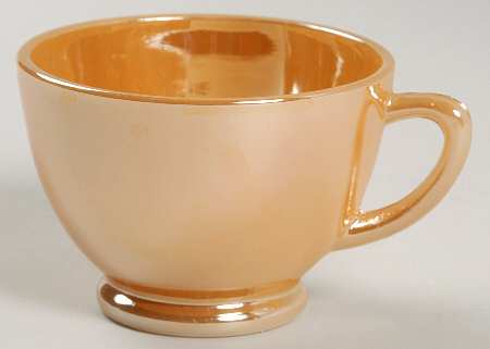 Peach Lustre Laurel Tom & Jerry Cup by Anchor Hocking