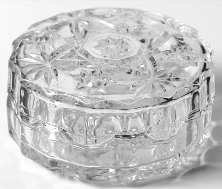 Prescut Clear Round Puff Box with Lid