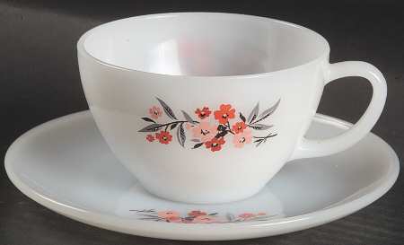 Primrose (Fire King) Cup & Saucer Set