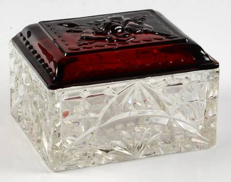 Royal Ruby Rectangular Jewel Box with Lid