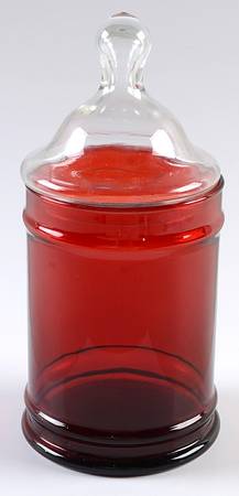 Royal Ruby 24 Oz Candy Jar & Lid