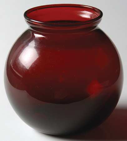 Royal Ruby Ivy Ball Vase