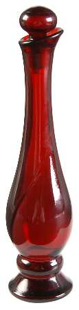 Royal Ruby 8" Bud Vase with Stopper