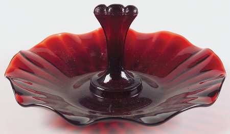 Royal Ruby Handled Mint Dish