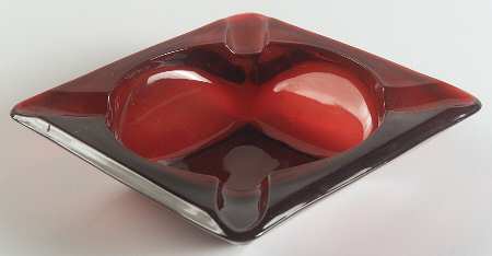Royal Ruby Large Square Ashtray