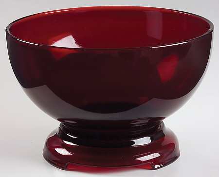 Royal Ruby Royal Ruby Punch Bowl with Stand