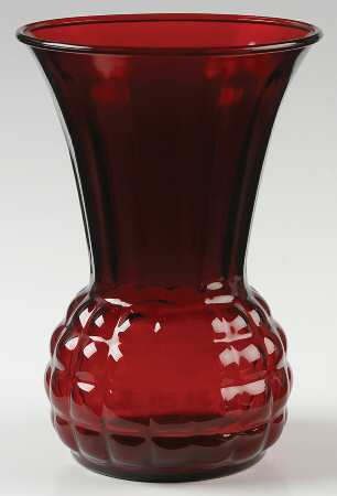 Royal Ruby 9" Flared Vase